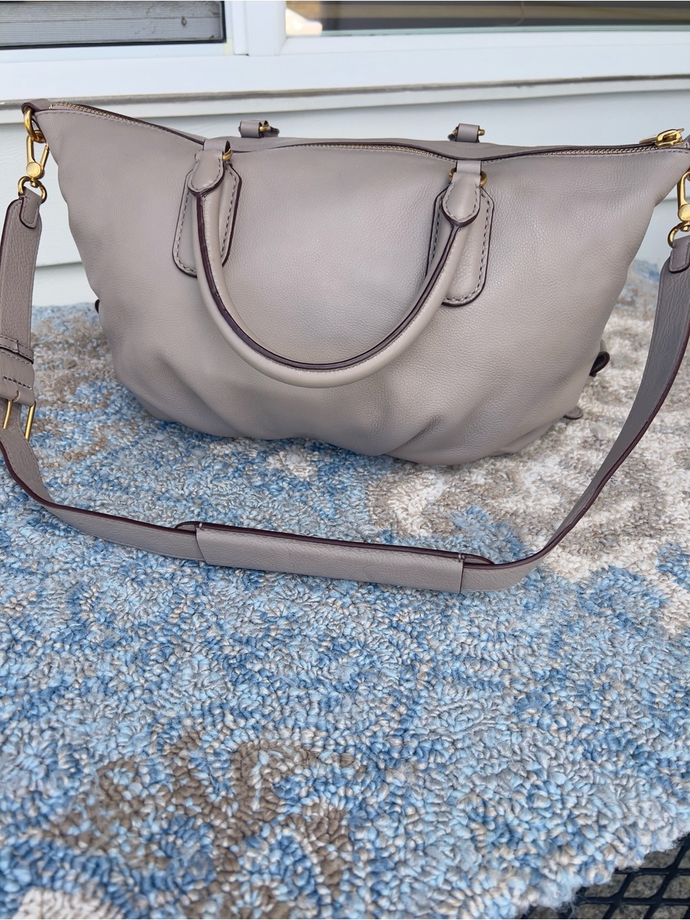 Soft Pebbled Marc by Marc Jacob’s Q Fran Satchel in Taupe - Picture 2 of 7